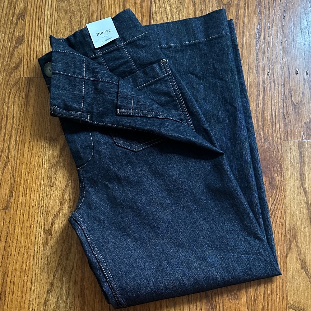 Maeve Indigo High Rise Jeans